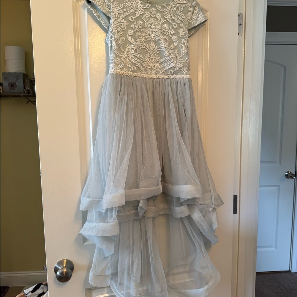 Speechless White and Cream High-Low Flutter Sleeve Sundress